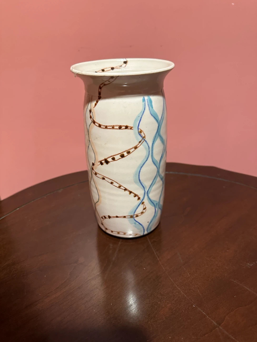 Hand-Painted Ceramic Vase
