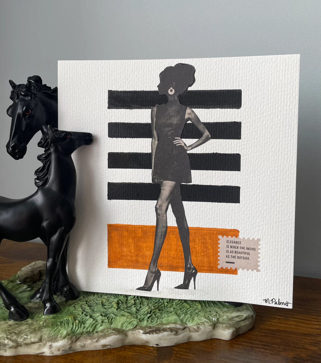 Watercolor/Collage Art - Fashion Edition