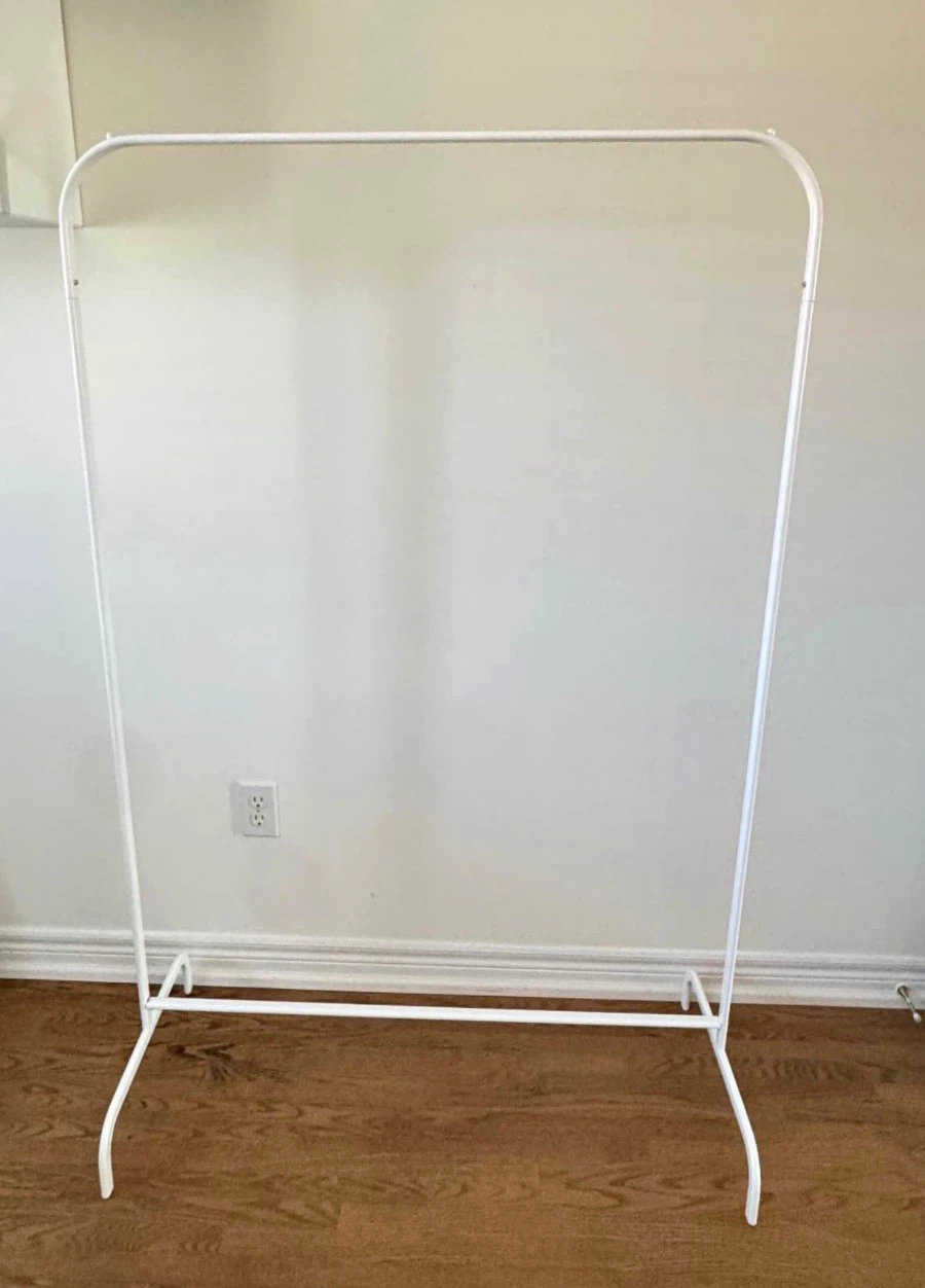 White Metal Clothing Rack - photo 2