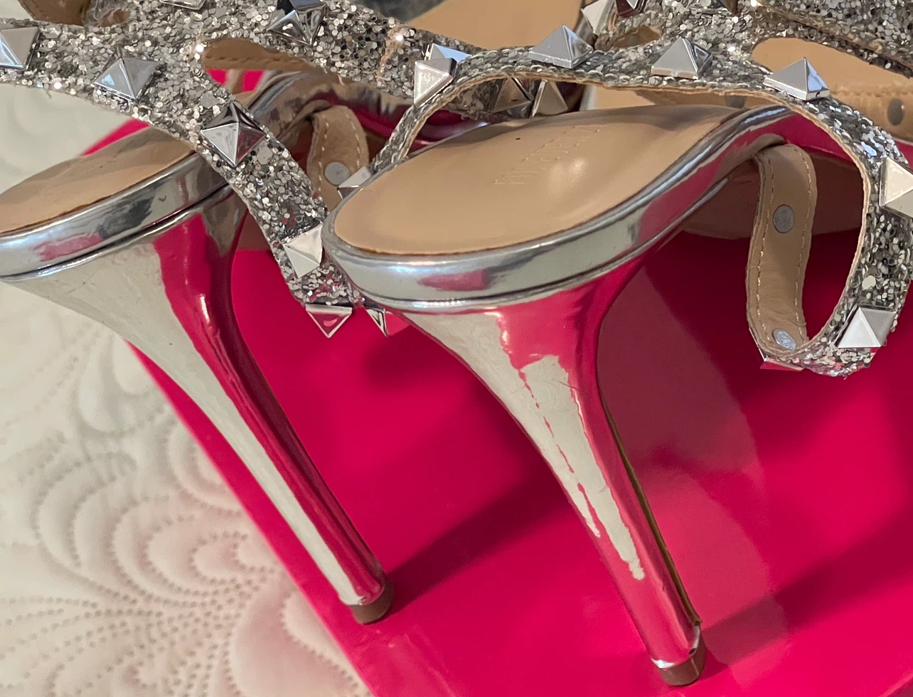 Forever 21 Silver Studded Heels - photo 2