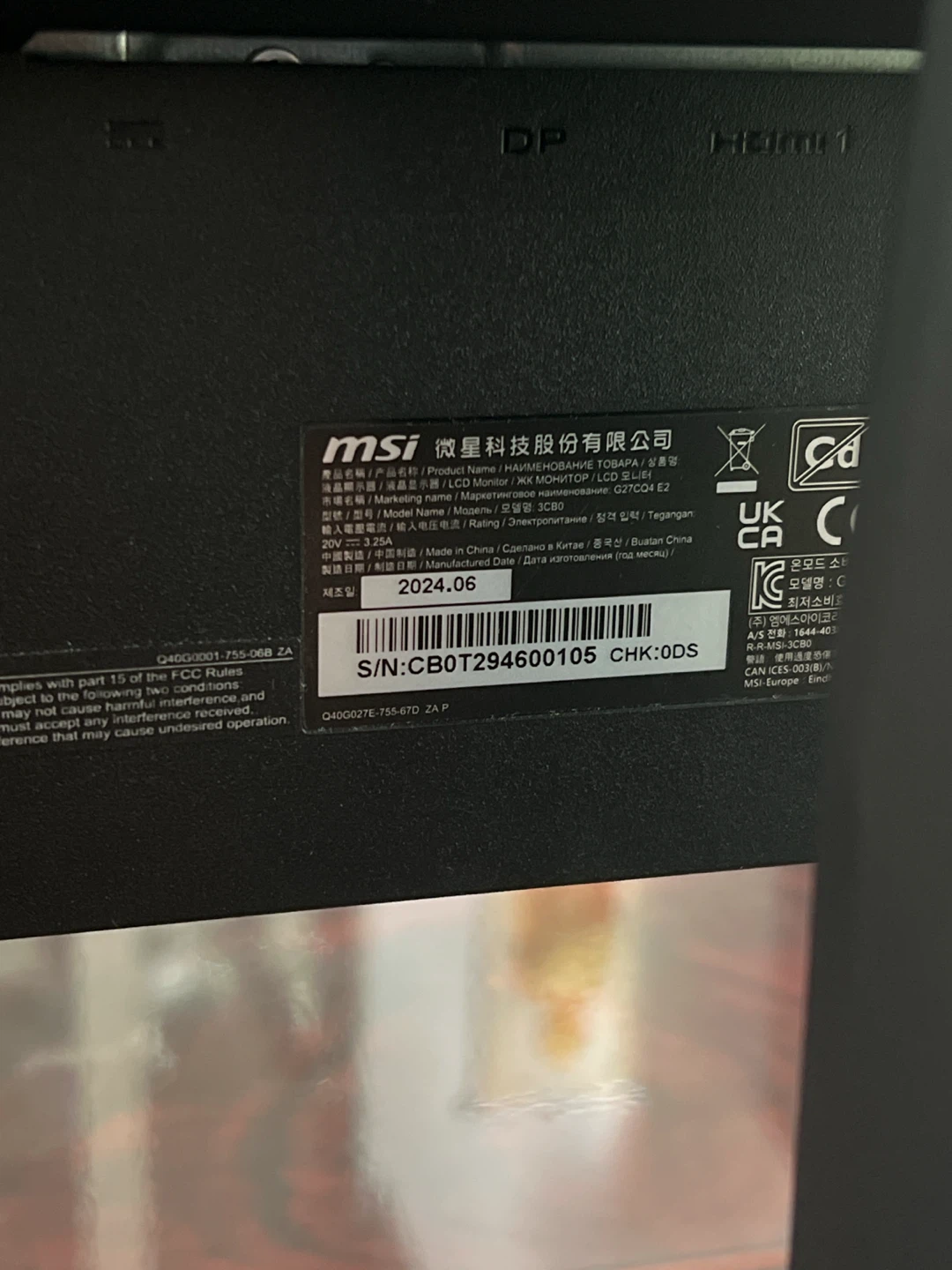 MSI Optix G27CQ4 E2 27" Curved Gaming Monitor - photo 4