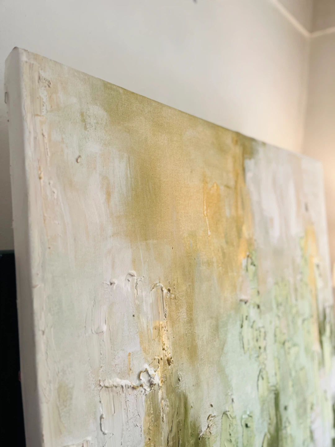 Large Abstract Textured Canvas Painting - photo 2