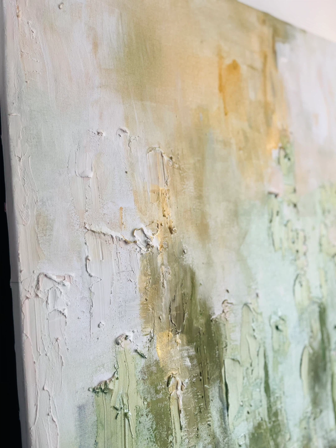 Large Abstract Textured Canvas Painting - photo 3