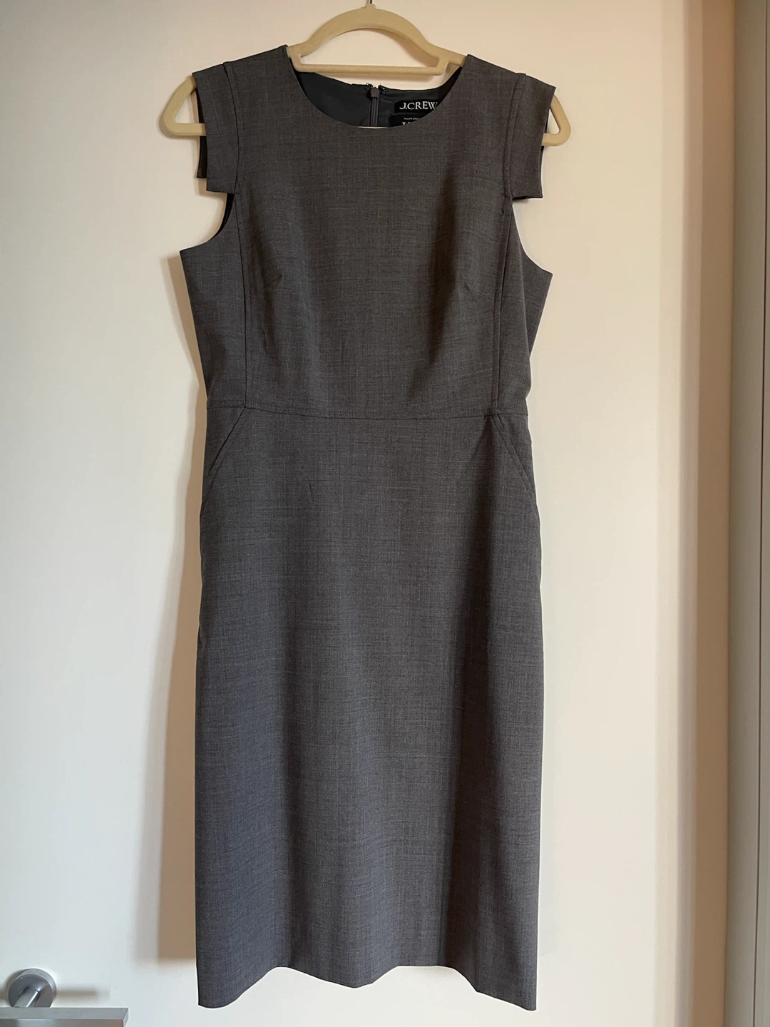 J.Crew Italian Wool Gray Tailored Dress - photo 3