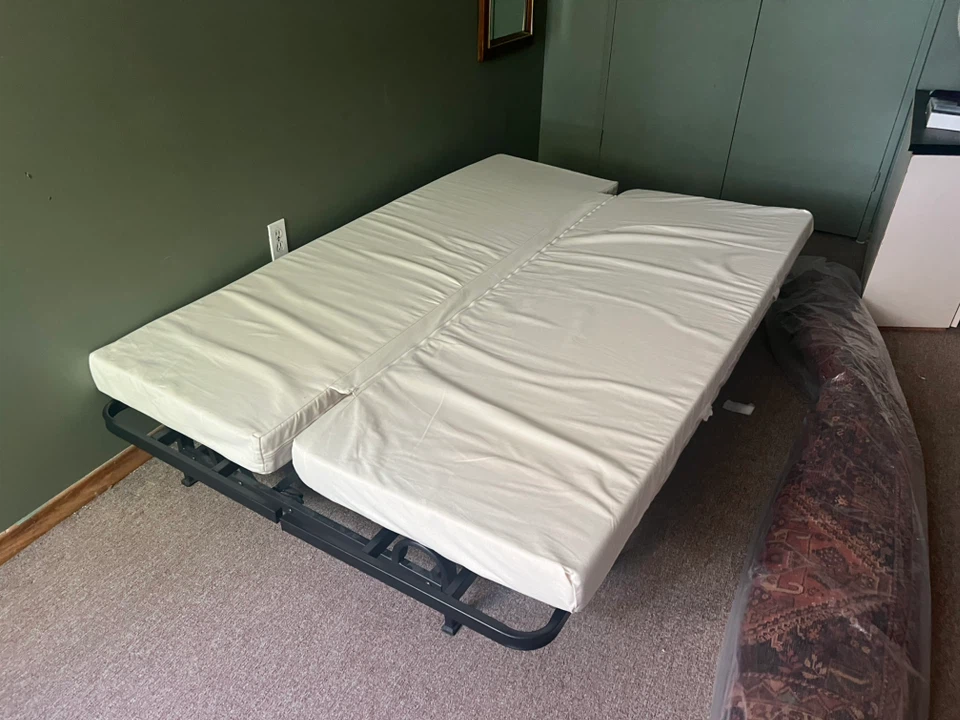 Convertible Sofa Bed with Metal Frame - photo 3