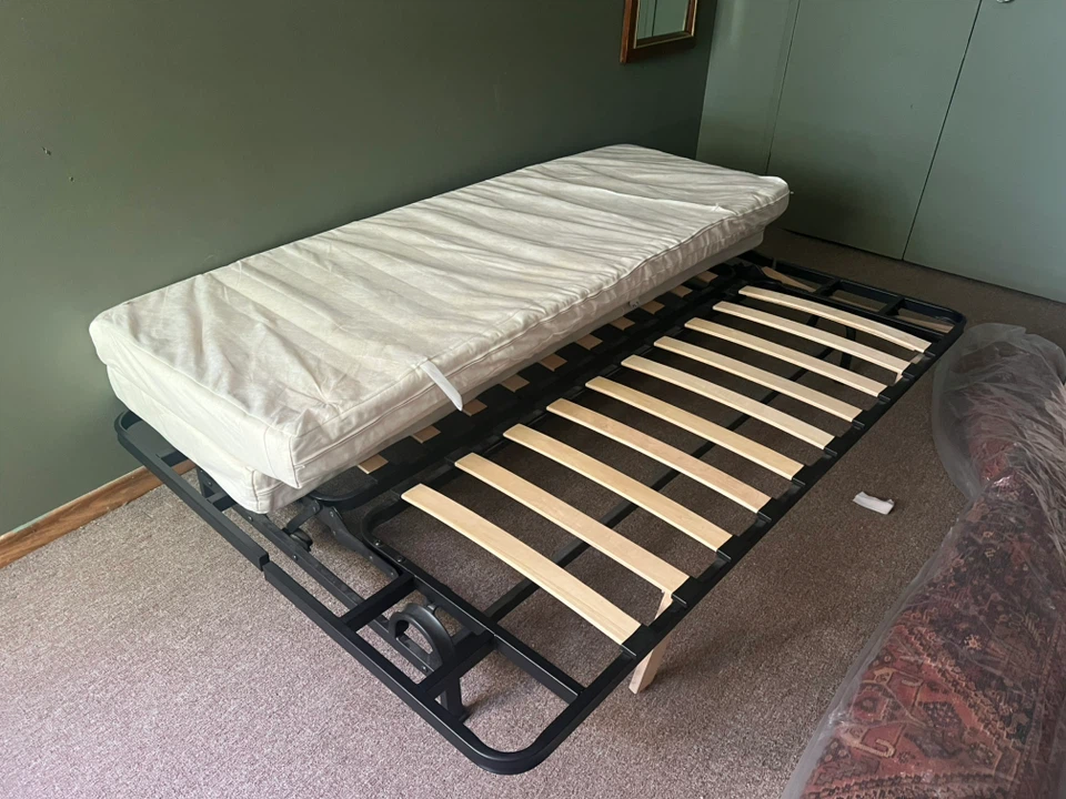 Convertible Sofa Bed with Metal Frame - photo 4