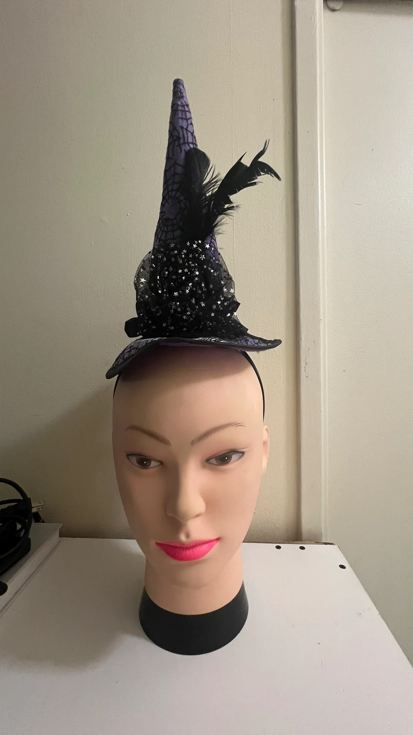 New-Purple Witch Hat Headband