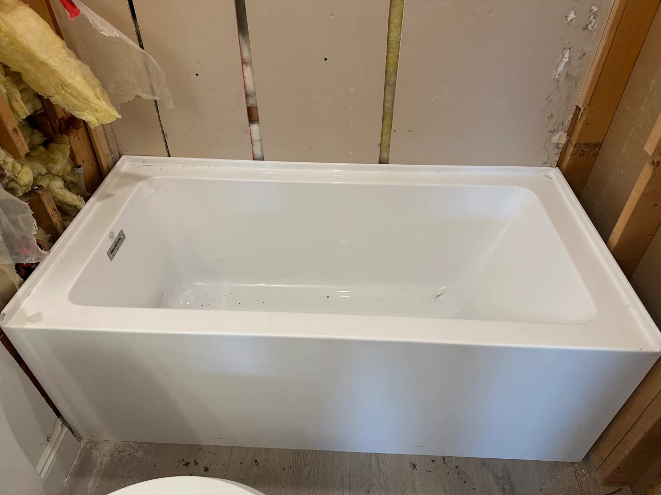White Acrylic Bathtub - photo 2