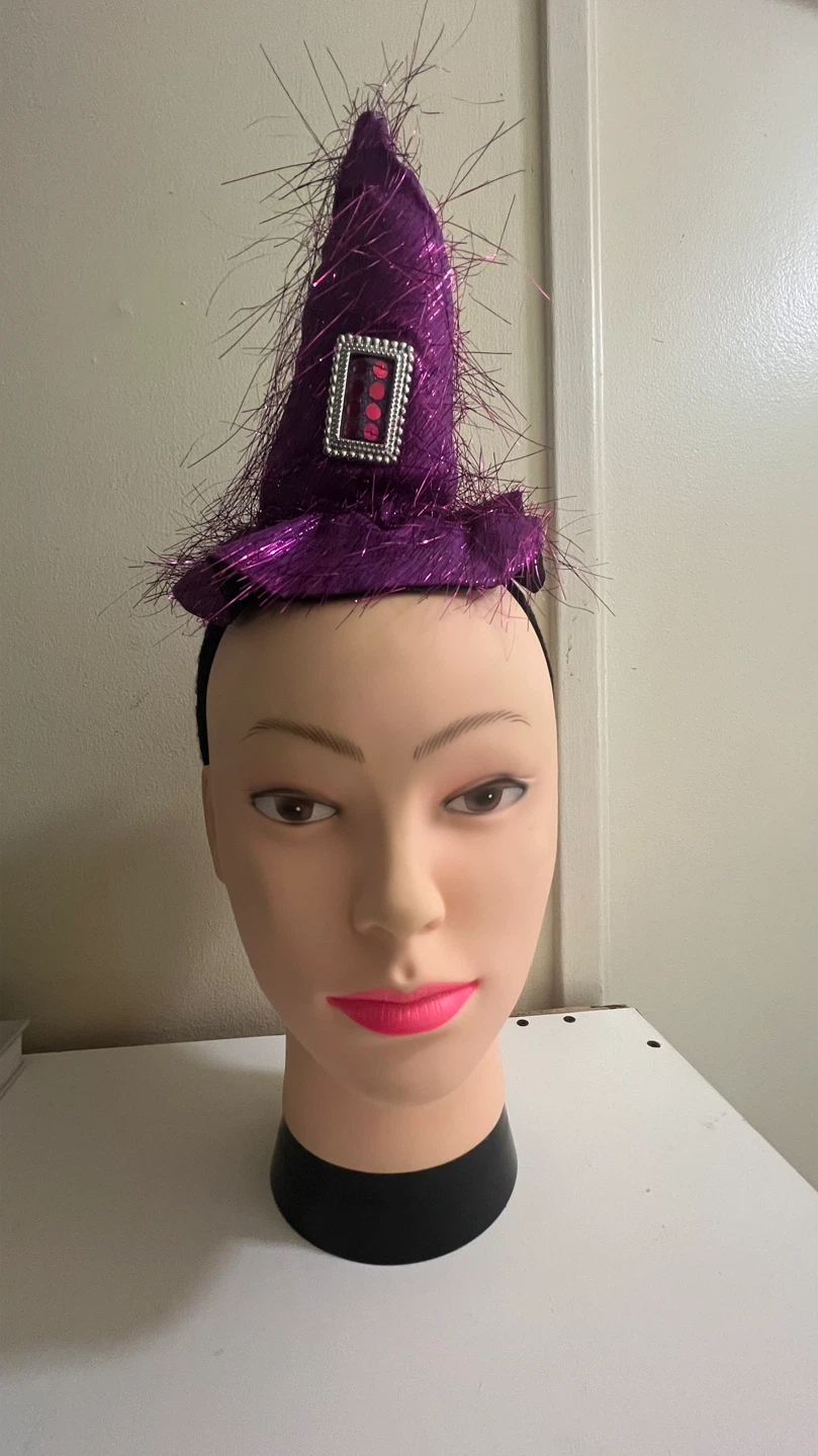 New-Purple Witch Hat Headband