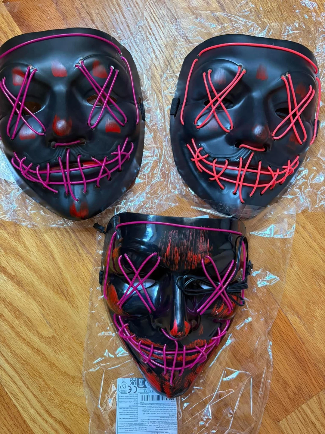LED Light-Up Purge Style Halloween Masks - photo 2