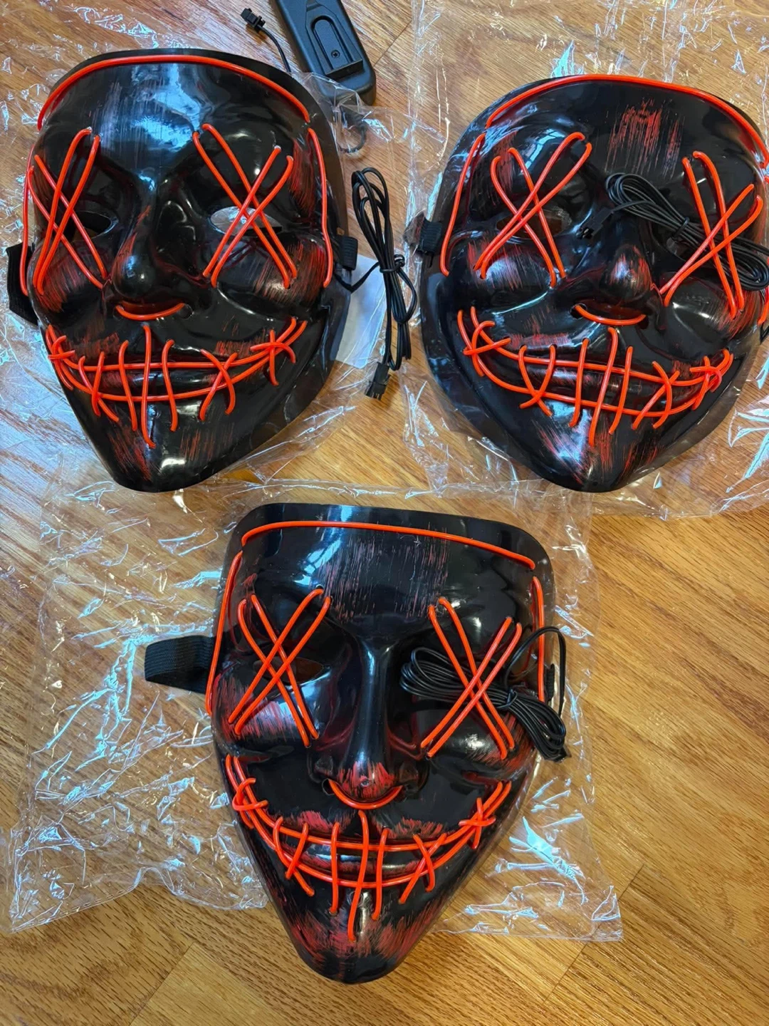 LED Light-Up Purge Style Halloween Masks - photo 3
