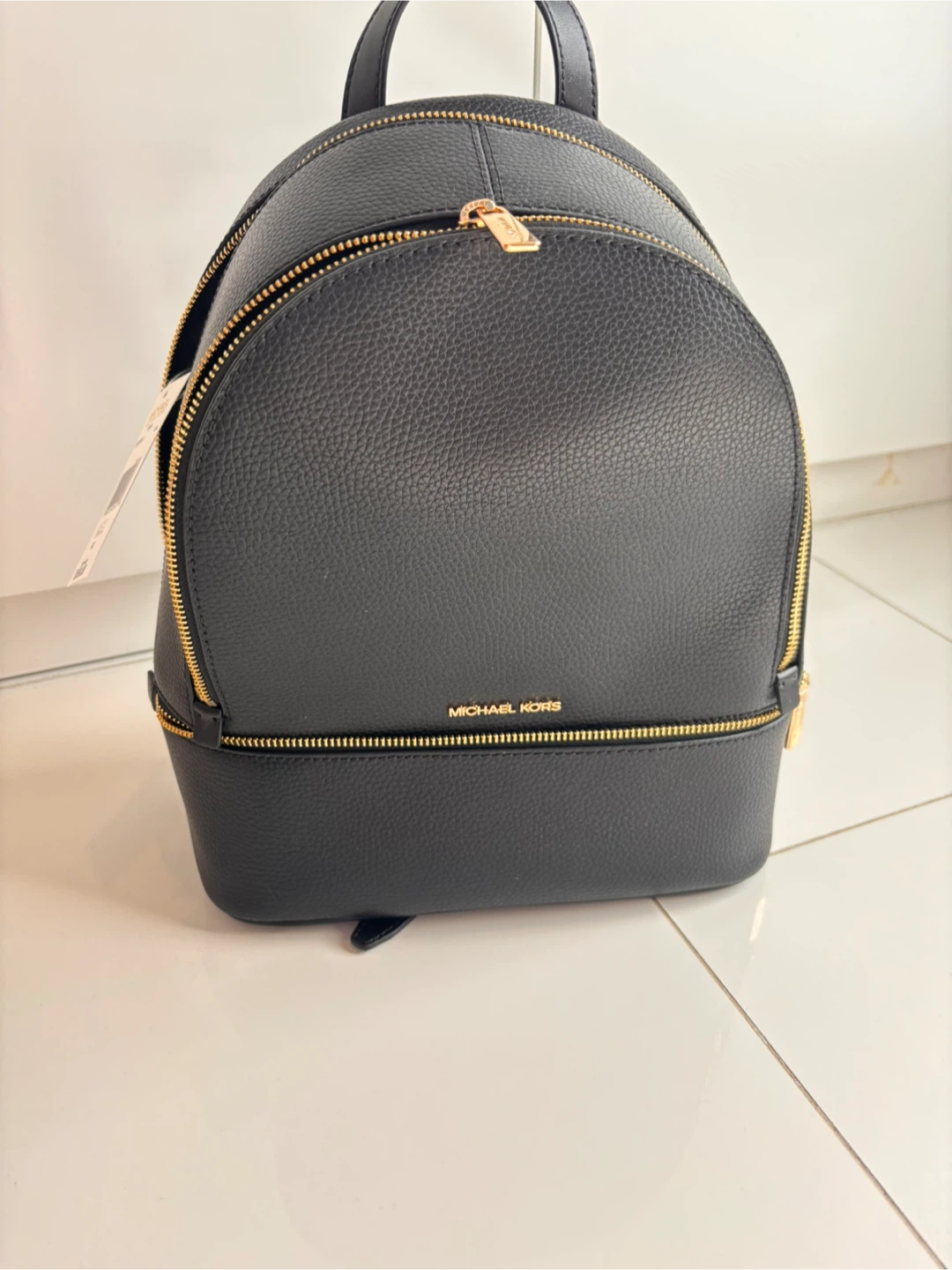 Michael Kors Rhea Medium Pebbled Leather Backpack