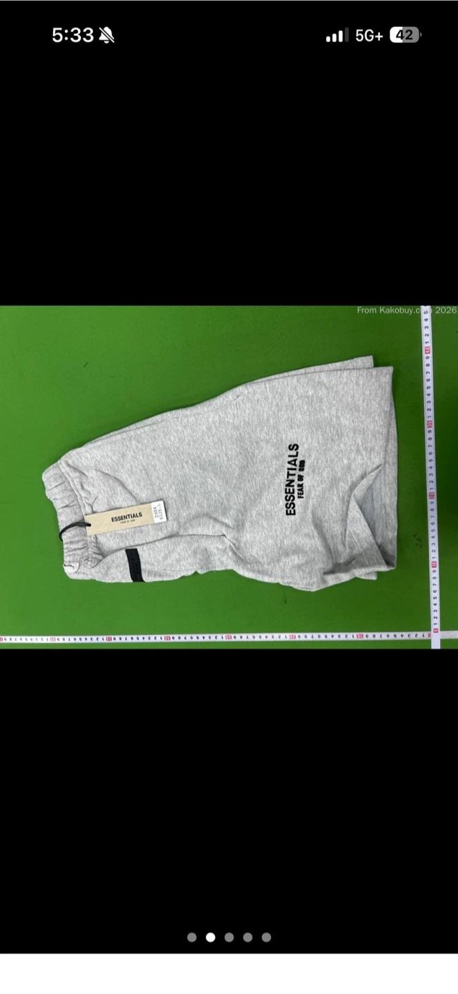 Essentials Fear of God Grey Shorts - photo 2