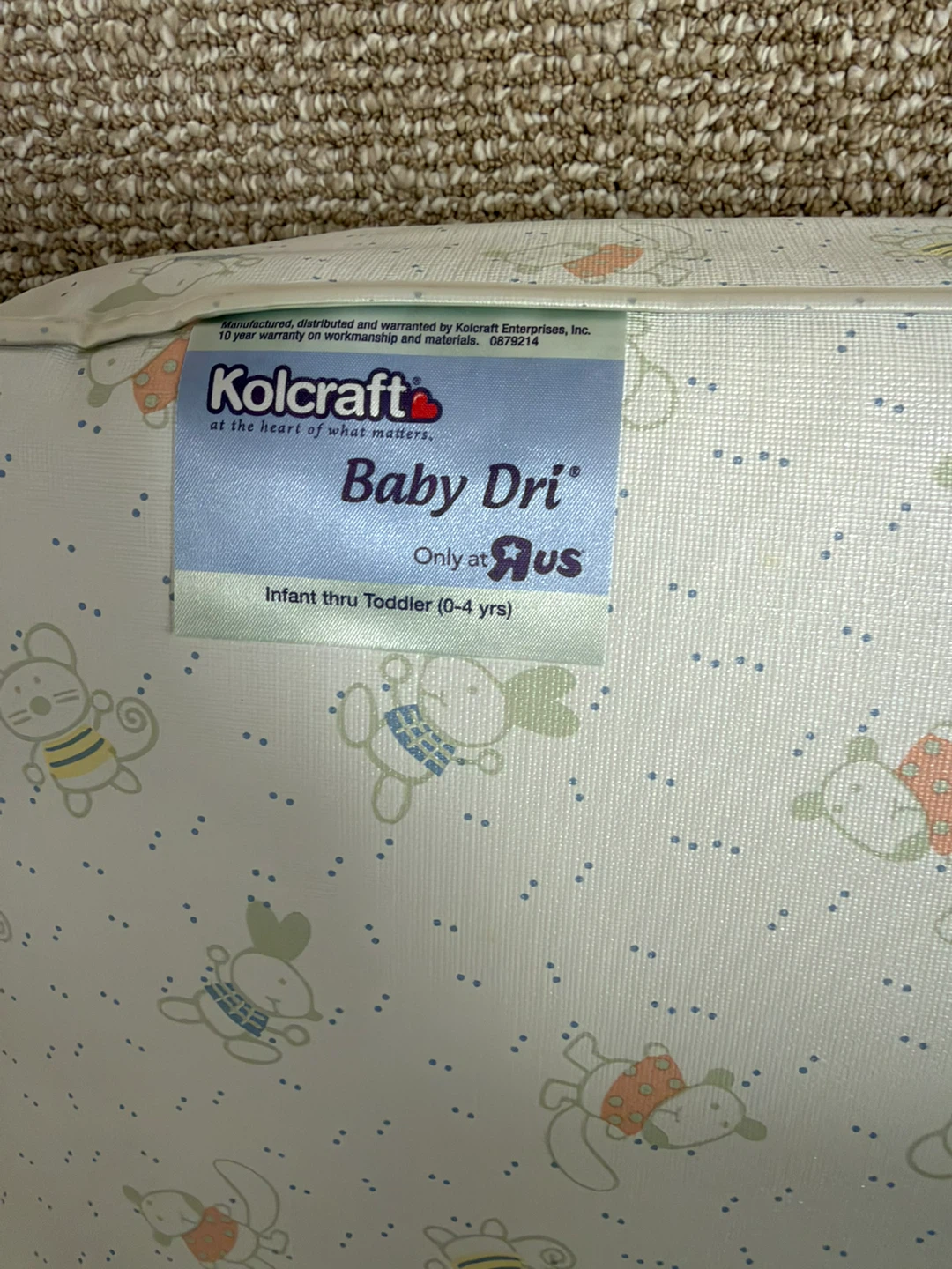 Kolcraft Baby Dri Crib Mattress with mattress pad & bedsheet - photo 2