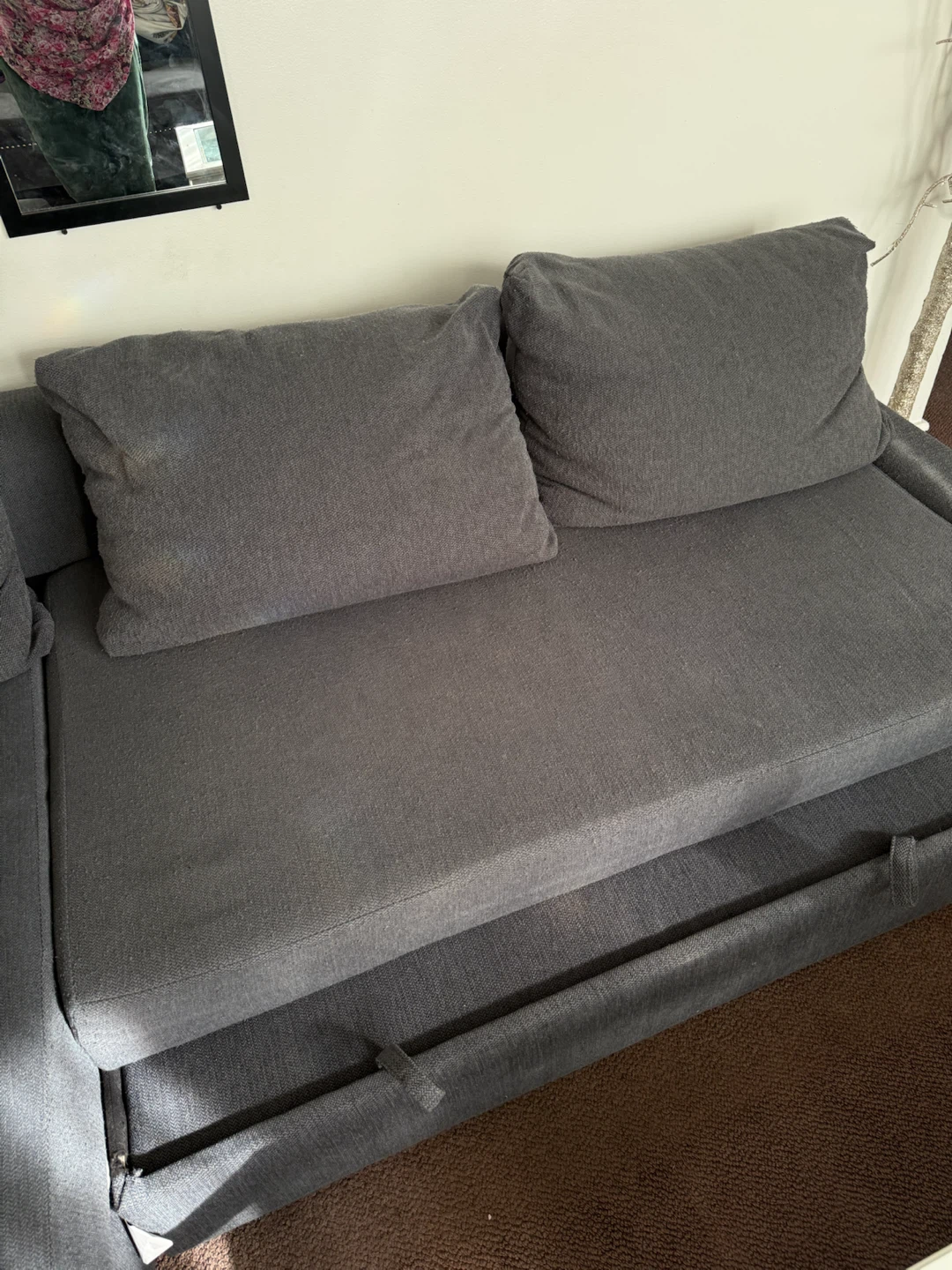 Dark Grey Sectional Sofa Bed with Storage - photo 3
