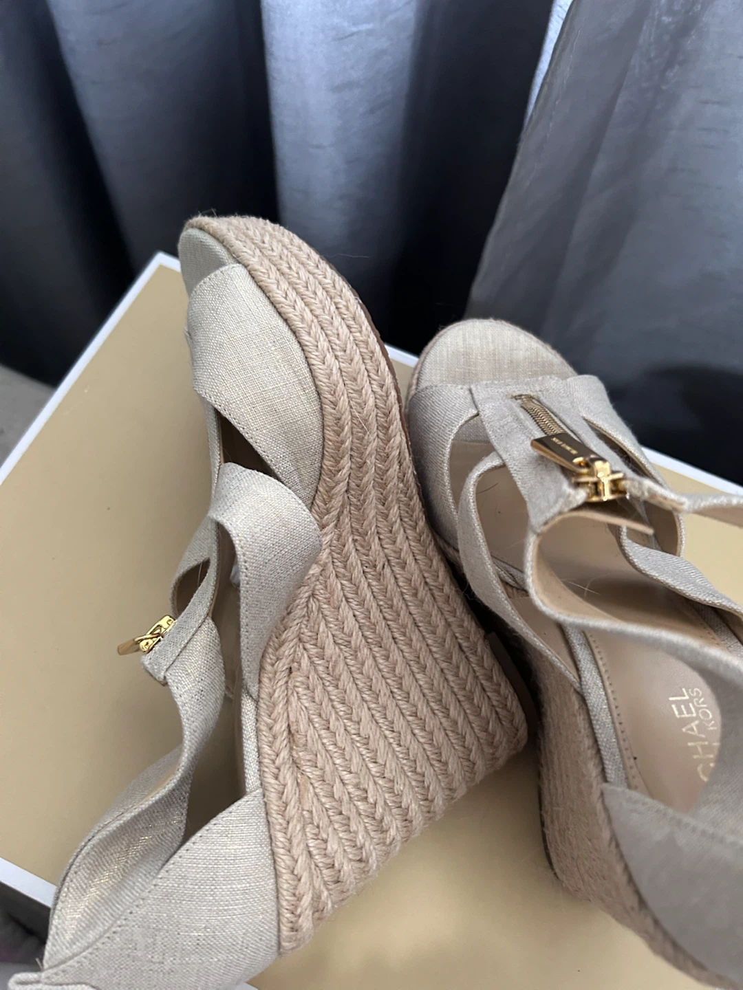Michael Kors Beige Espadrille Wedges - photo 3