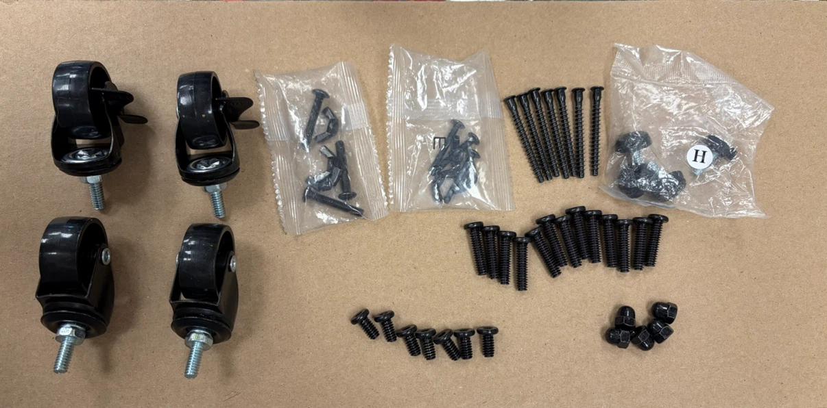 Replacement Furniture Casters and Hardware Set