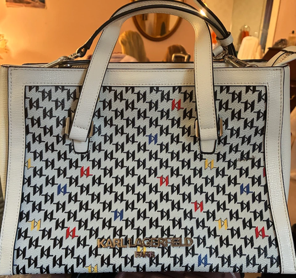 Karl Lagerfeld Paris Logo Tote Bag