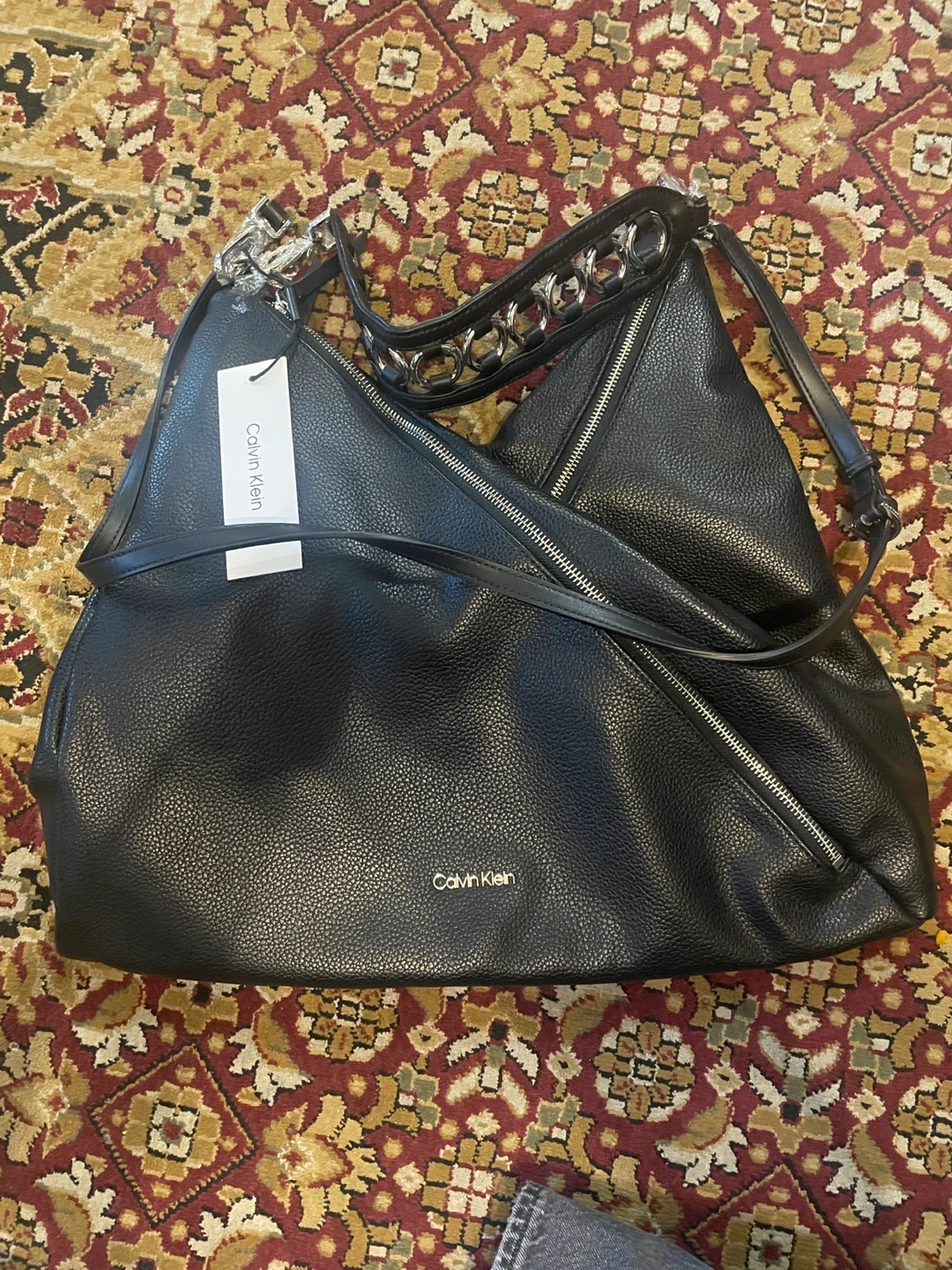 New Calvin Klein Black Hobo Bag