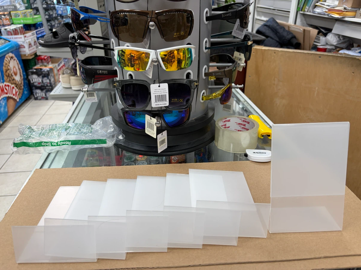 Set of 7 Acrylic Sign Holders