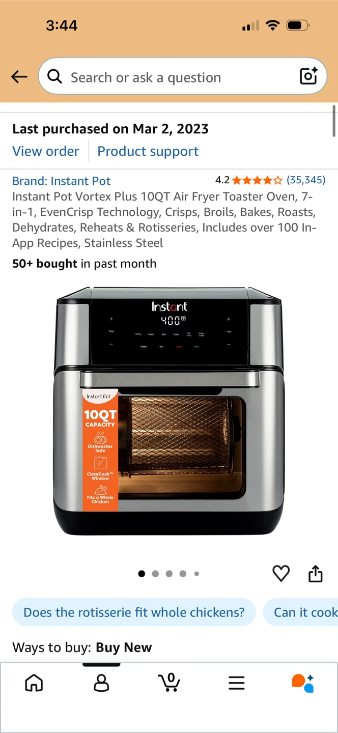 Instant Pot Vortex Plus Rotisserie Basket