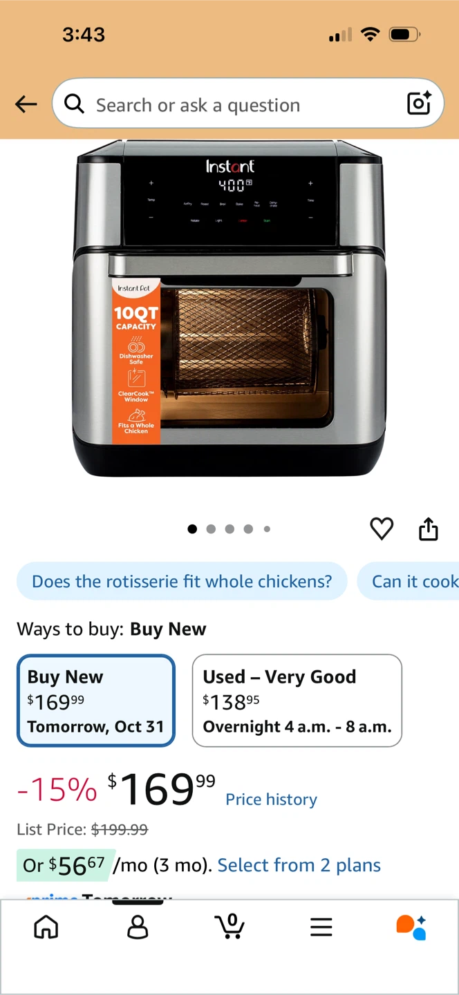 Instant Pot Vortex Plus Rotisserie Basket - photo 2