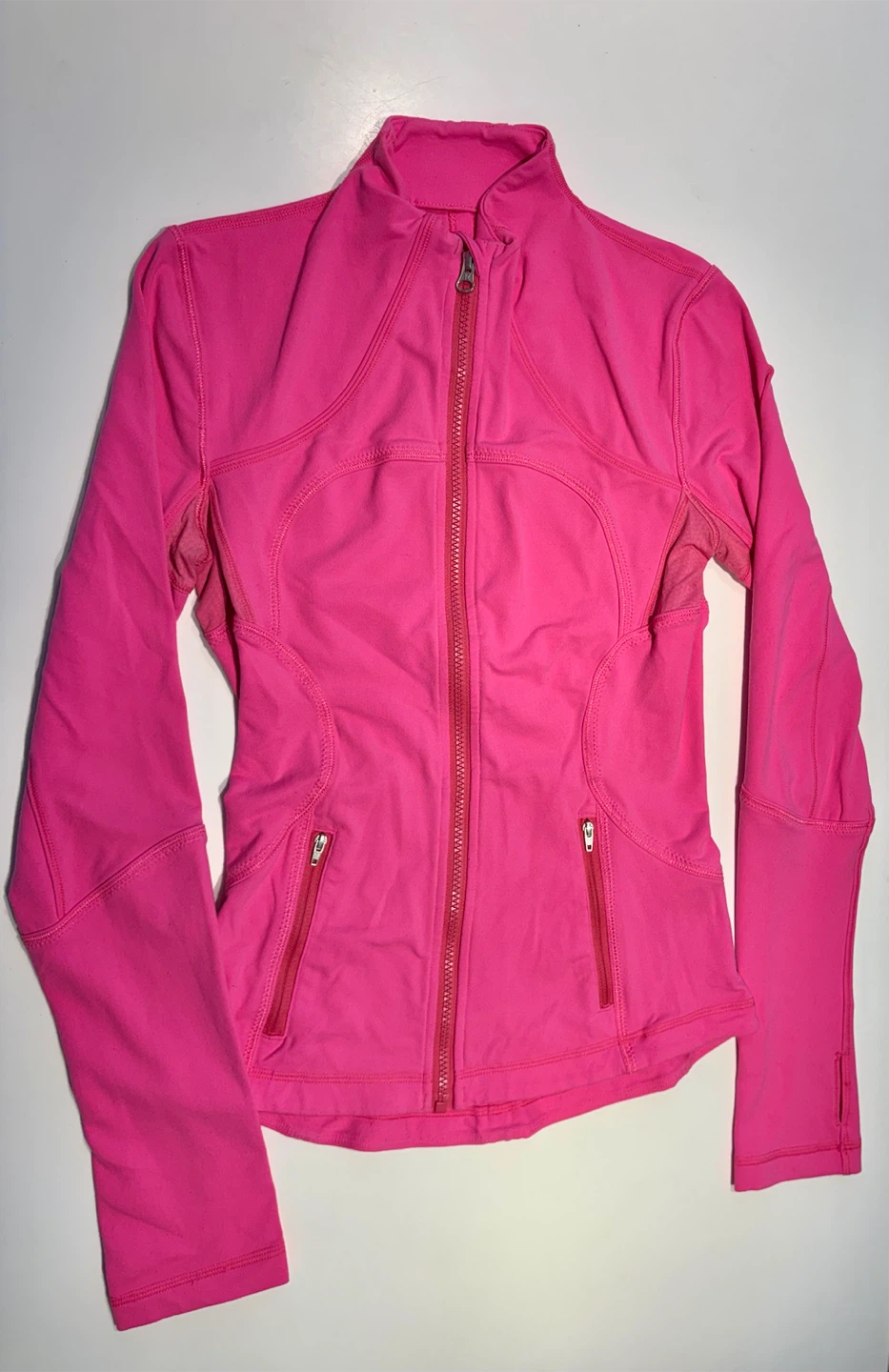 Lululemon XS zip jacket hot pink