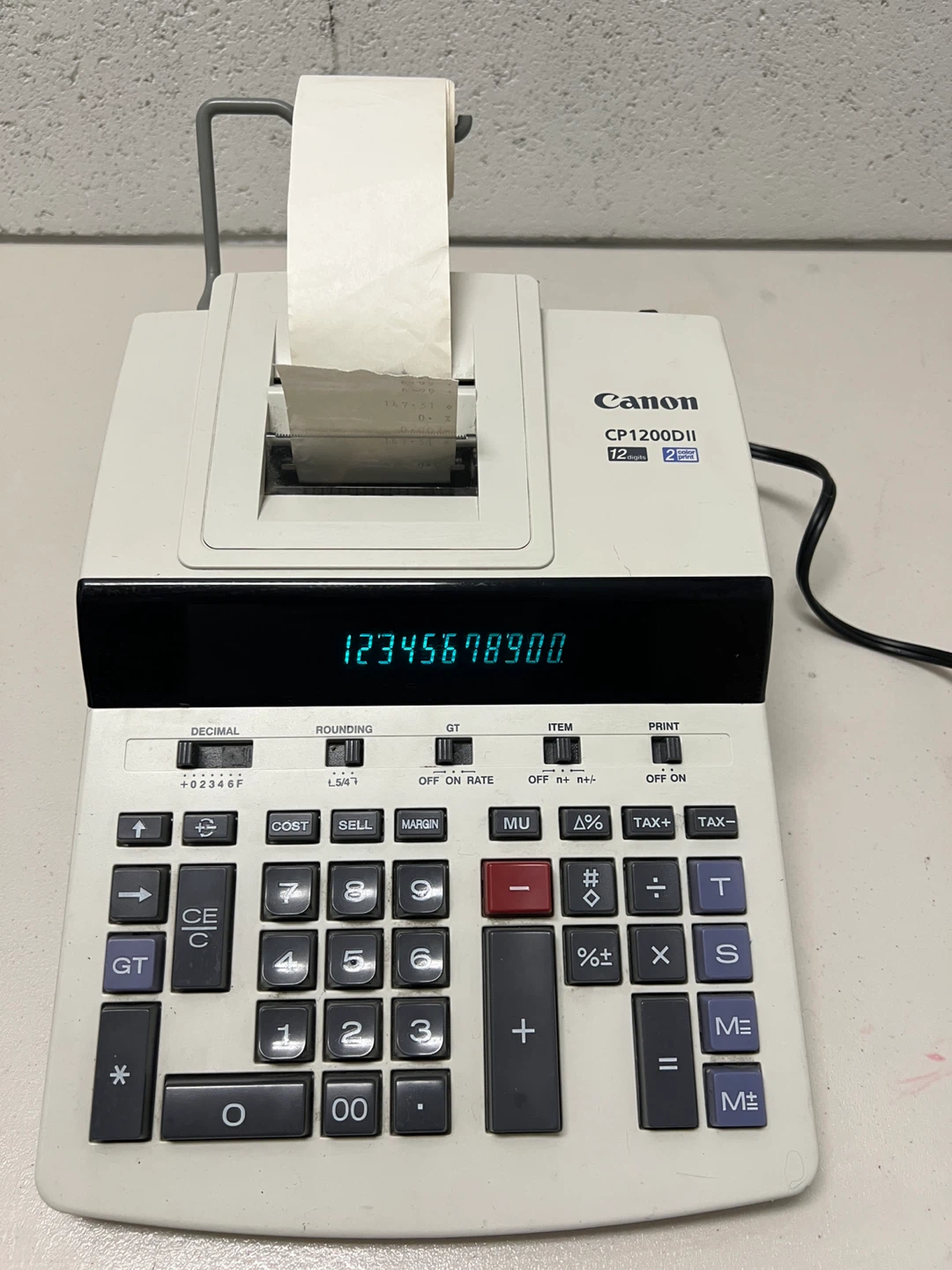 Canon CP1200DII Printing Calculator