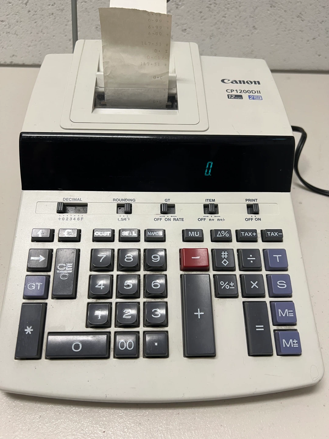 Canon CP1200DII Printing Calculator - photo 4