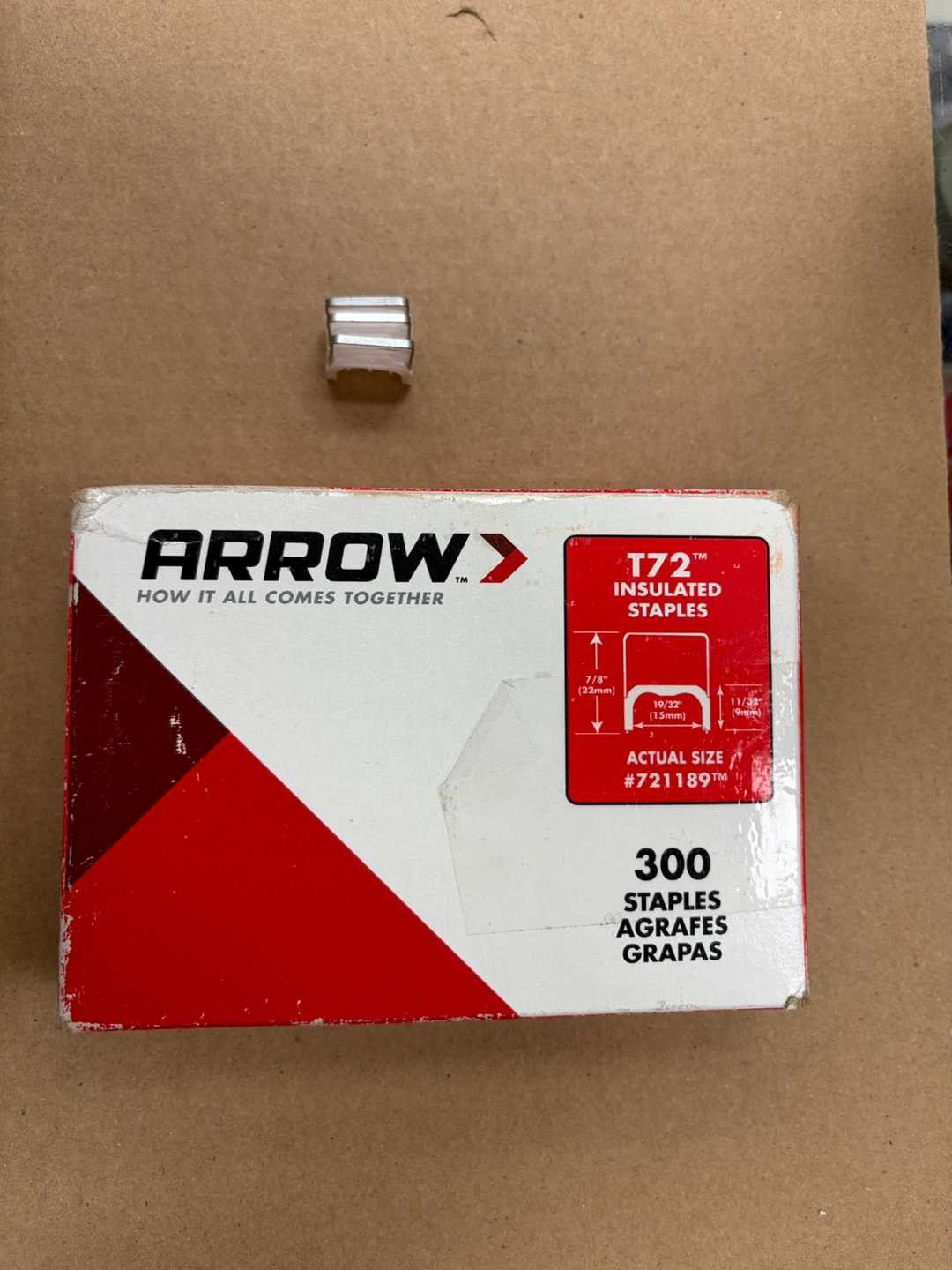 Arrow T72 Insulated Staples 300 Count