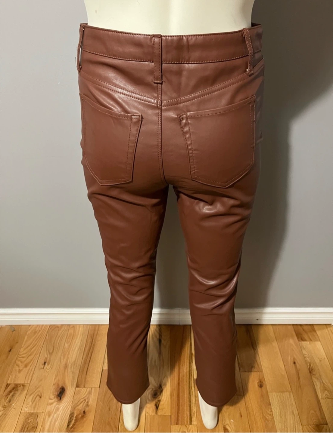 Brown Faux Leather Pants size 27 - photo 3