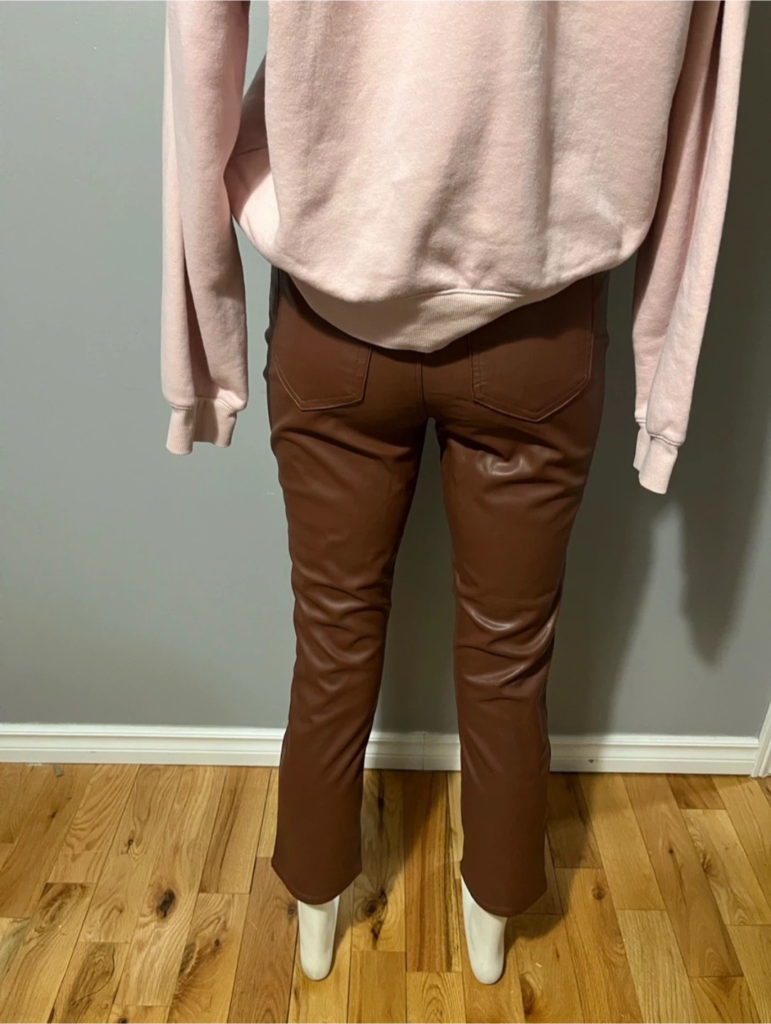 Brown Faux Leather Pants size 27 - photo 4