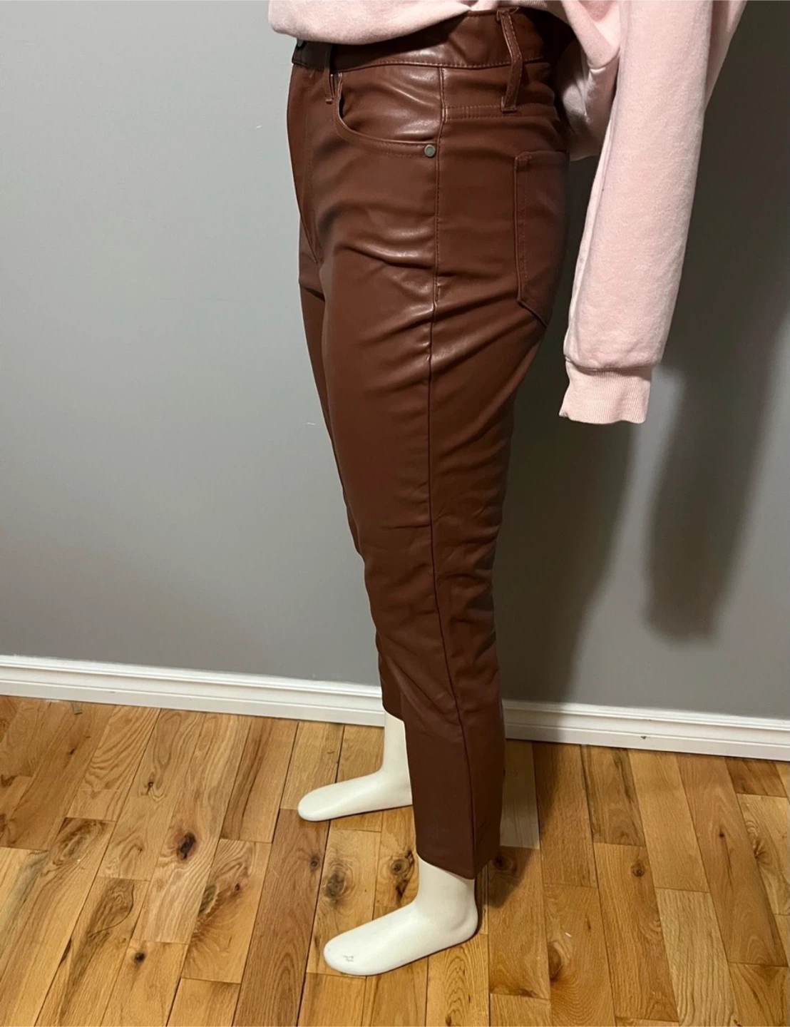 Brown Faux Leather Pants size 27 - photo 5