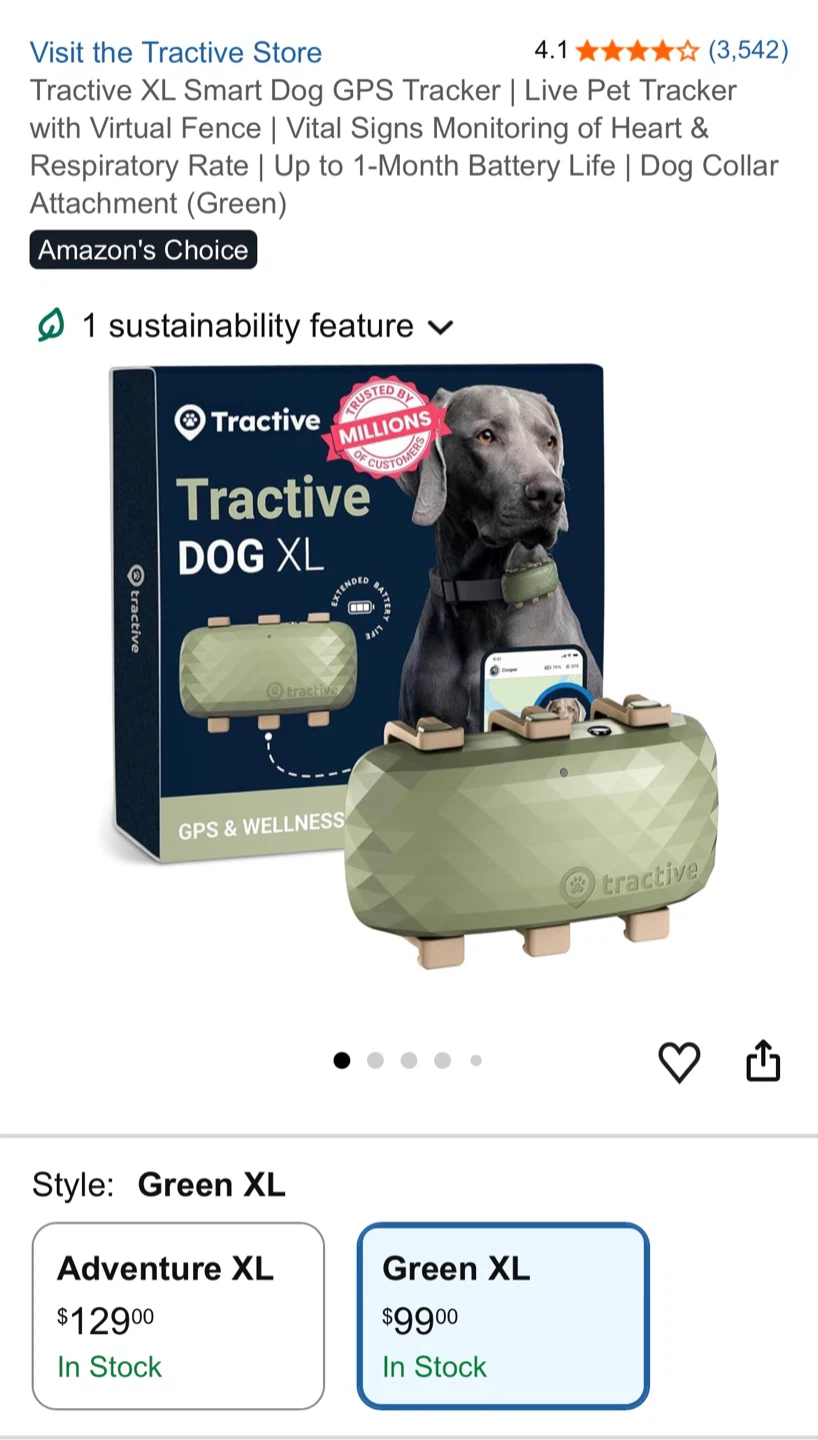Tractive Dog XL GPS Tracker