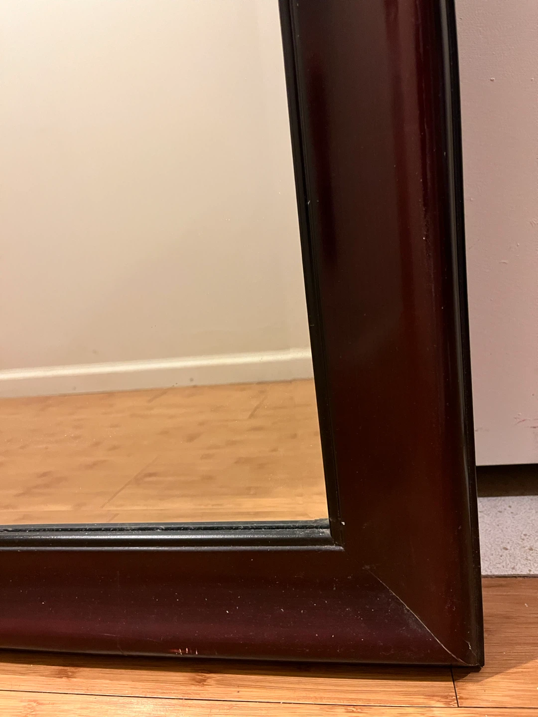 Dark Wood Frame Large Cristal Mirror - photo 2