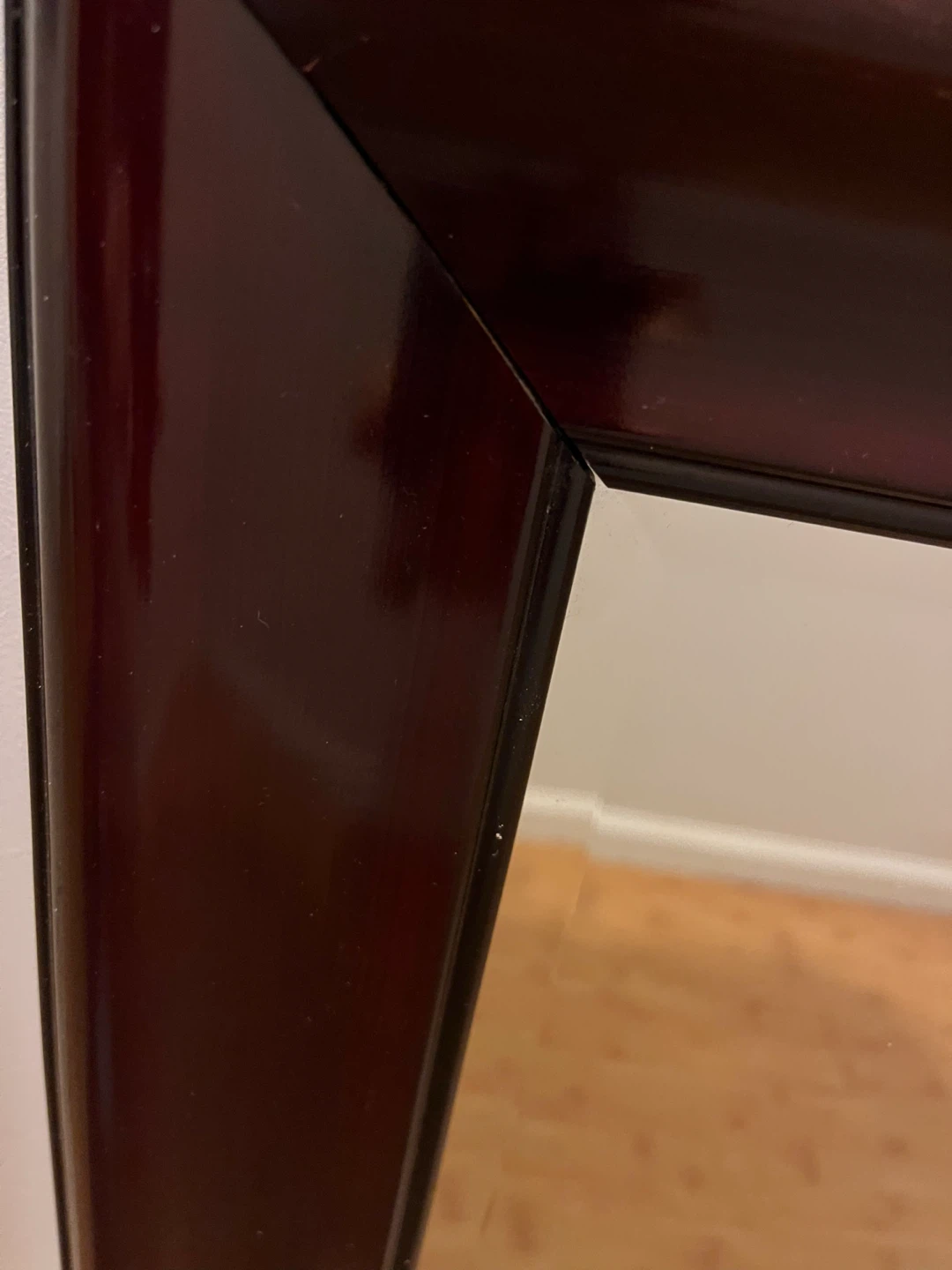 Dark Wood Frame Large Cristal Mirror - photo 3