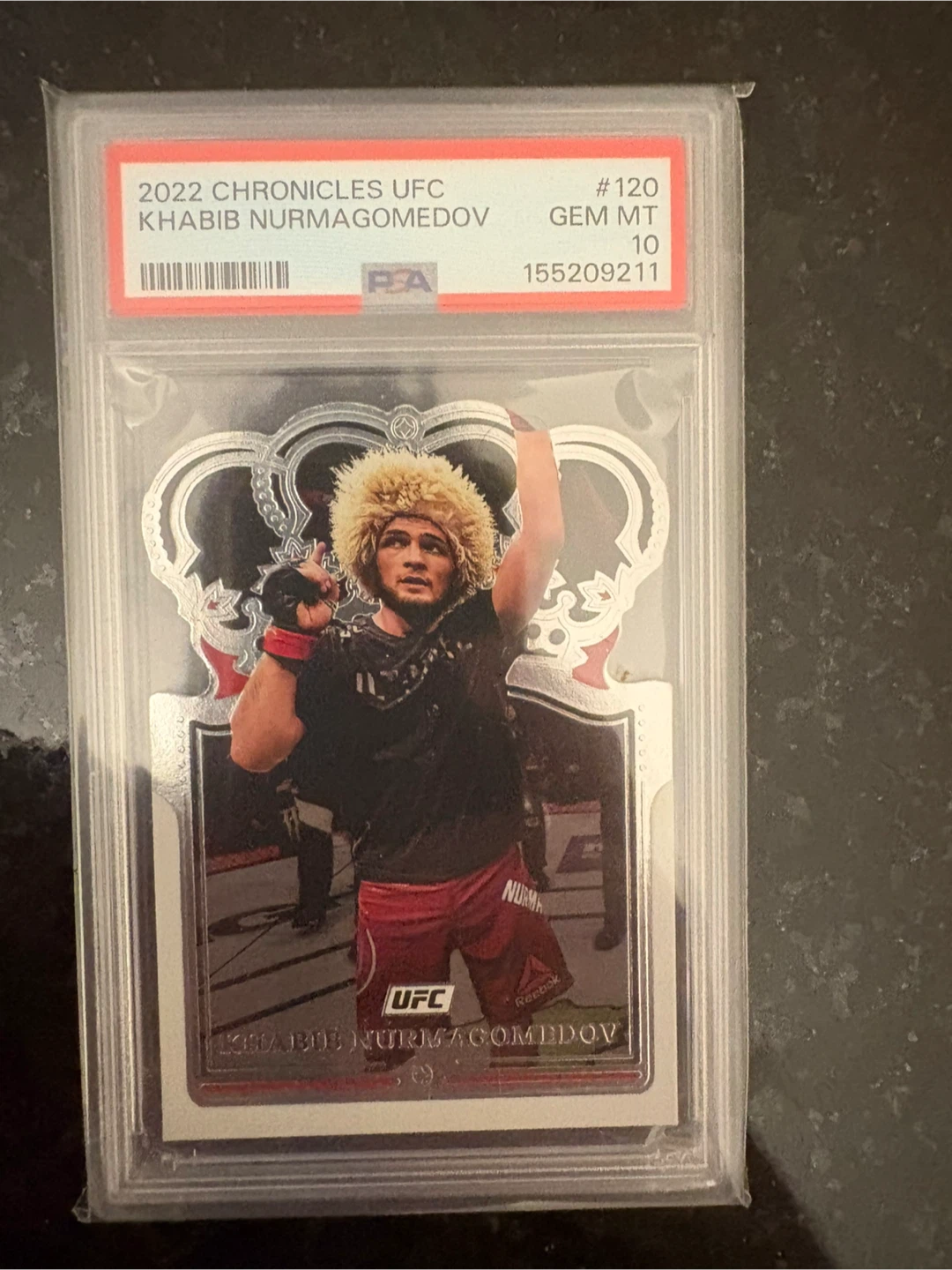 2022 Panini Chronicles Khabib Nurmagomedov UFC PSA 10