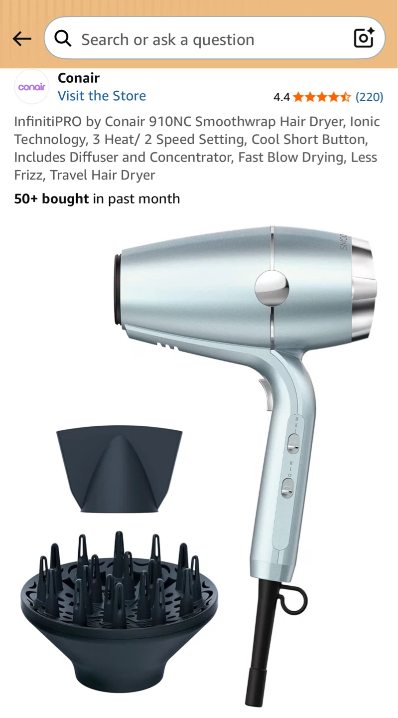 Conair InfinitiPRO Smoothwrap Hair Dryer - photo 3