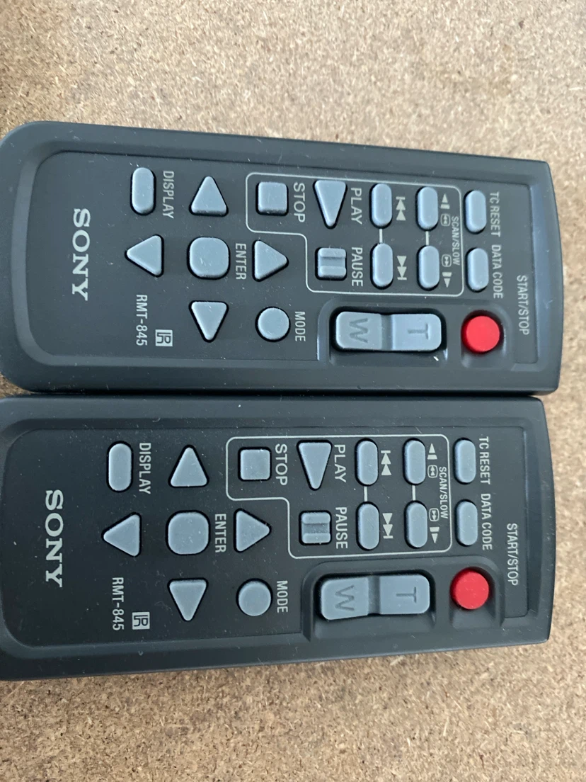 Two Sony RMT-845 Remote Controls