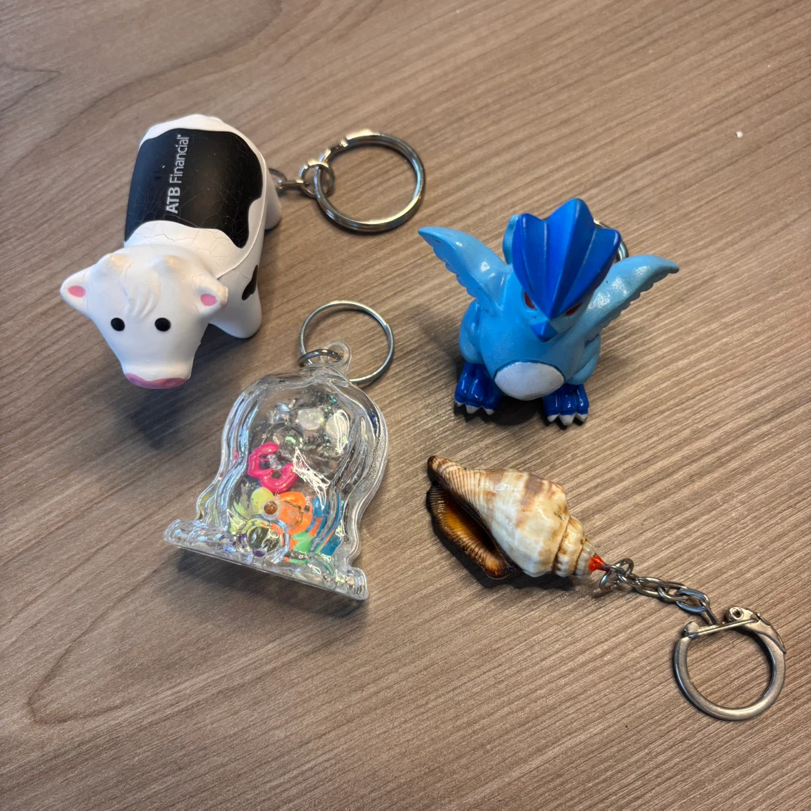 Set of 4 Unique Keychains