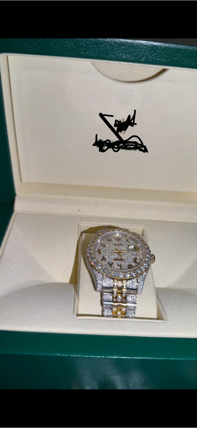 Custom Two-Tone Rolex Datejust (Encrusted Diamonds)