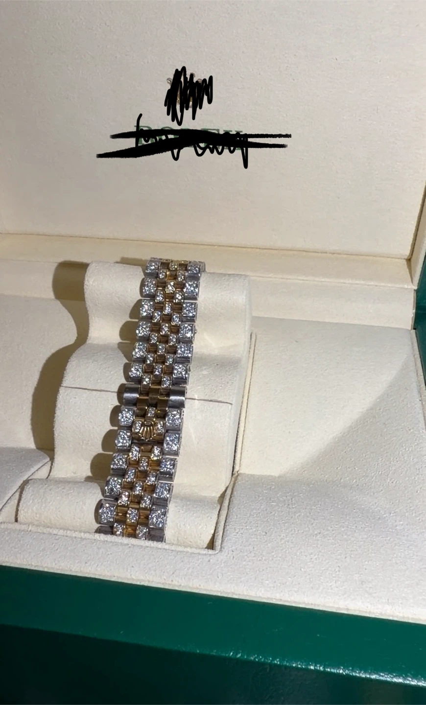 Custom Two-Tone Rolex Datejust (Encrusted Diamonds) - photo 2