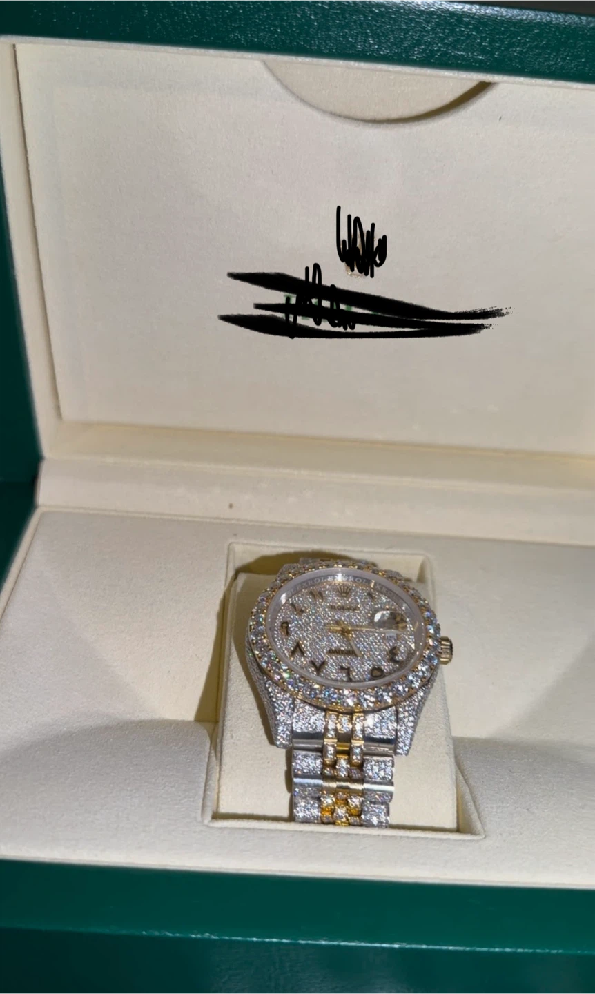 Custom Two-Tone Rolex Datejust (Encrusted Diamonds) - photo 3