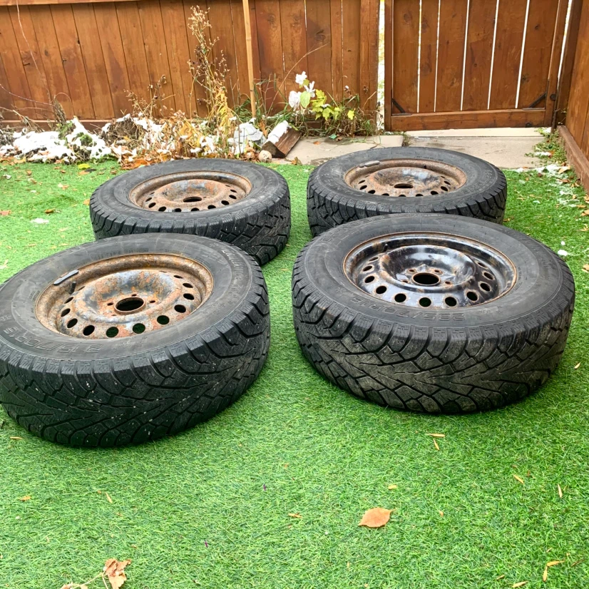 Winter Tires 235/70R16 Set of 4 Snow Tires on 5 Lug Steel Rims - photo 2
