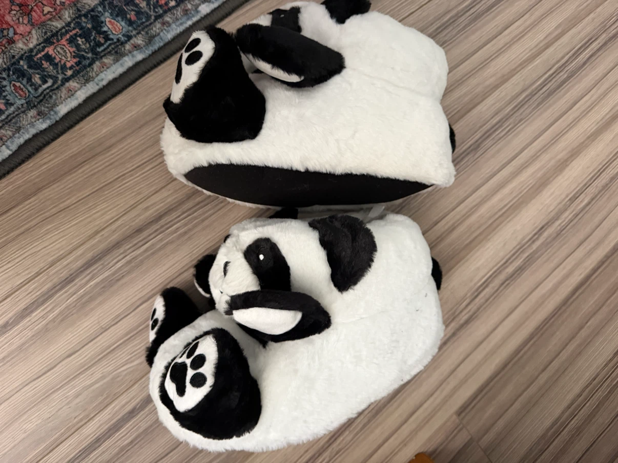 Plush Panda Slippers - photo 4