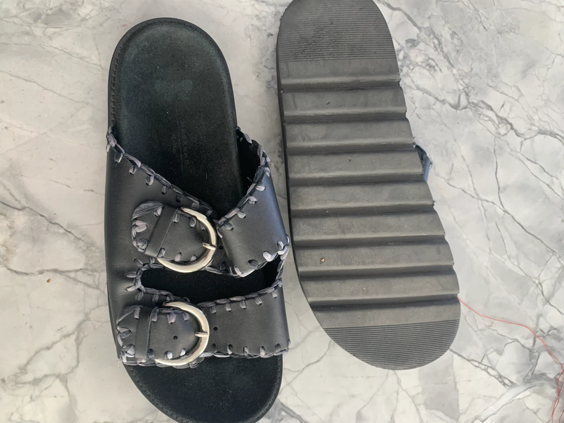Men’s slides, Max mara weekender ABATE leather sandals - photo 5