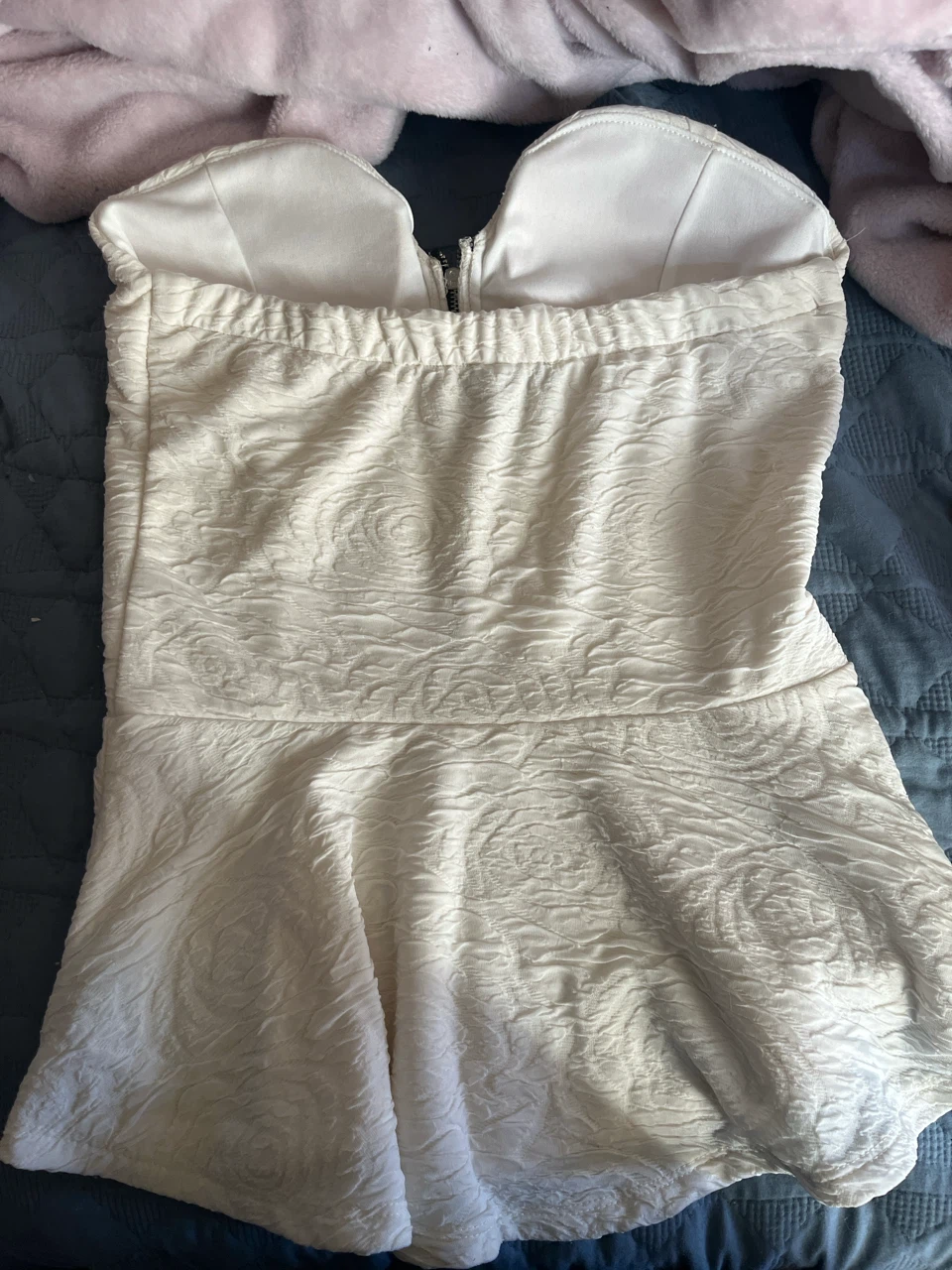 Seductions White Peplum Top - photo 2