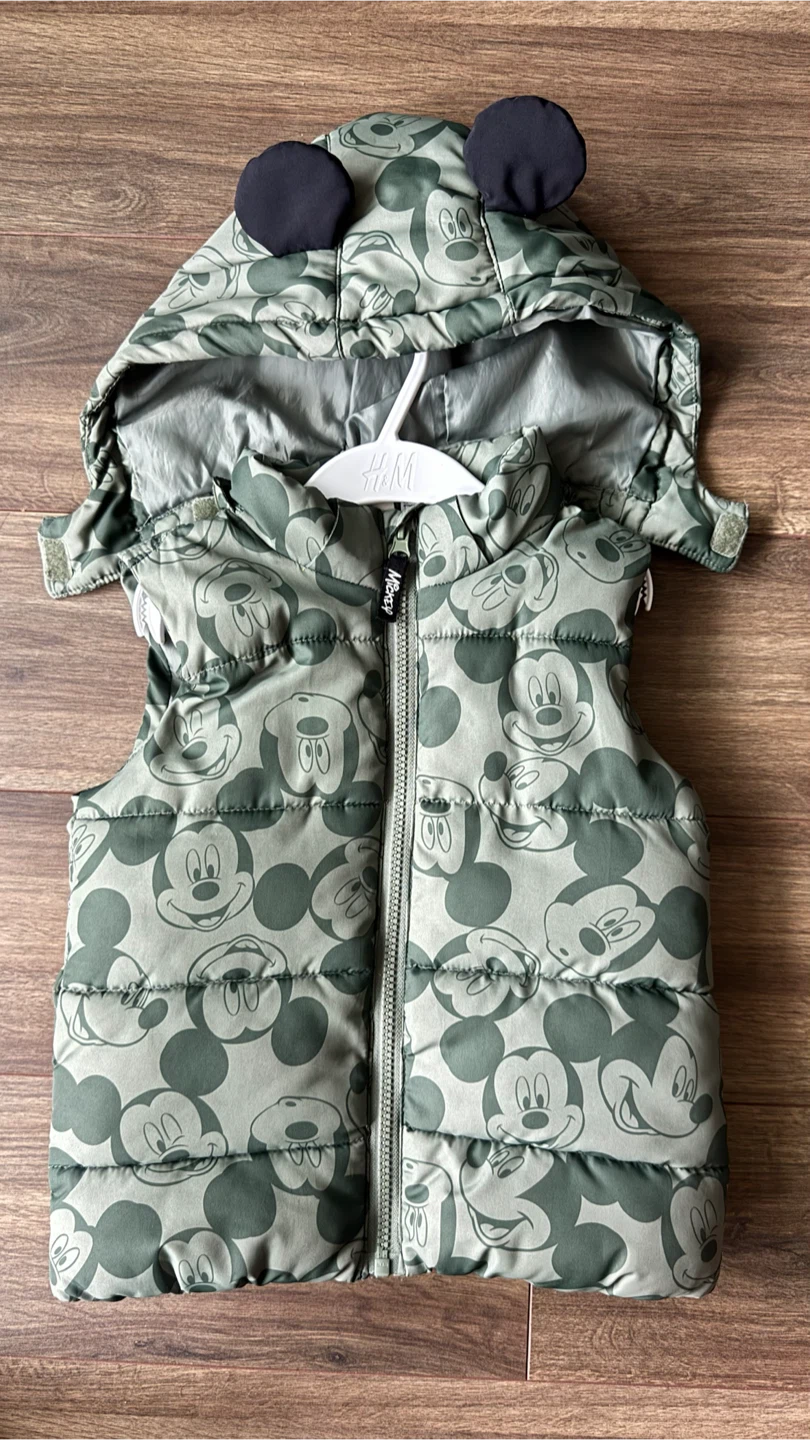 H&M Mickey Mouse Puffer Vest