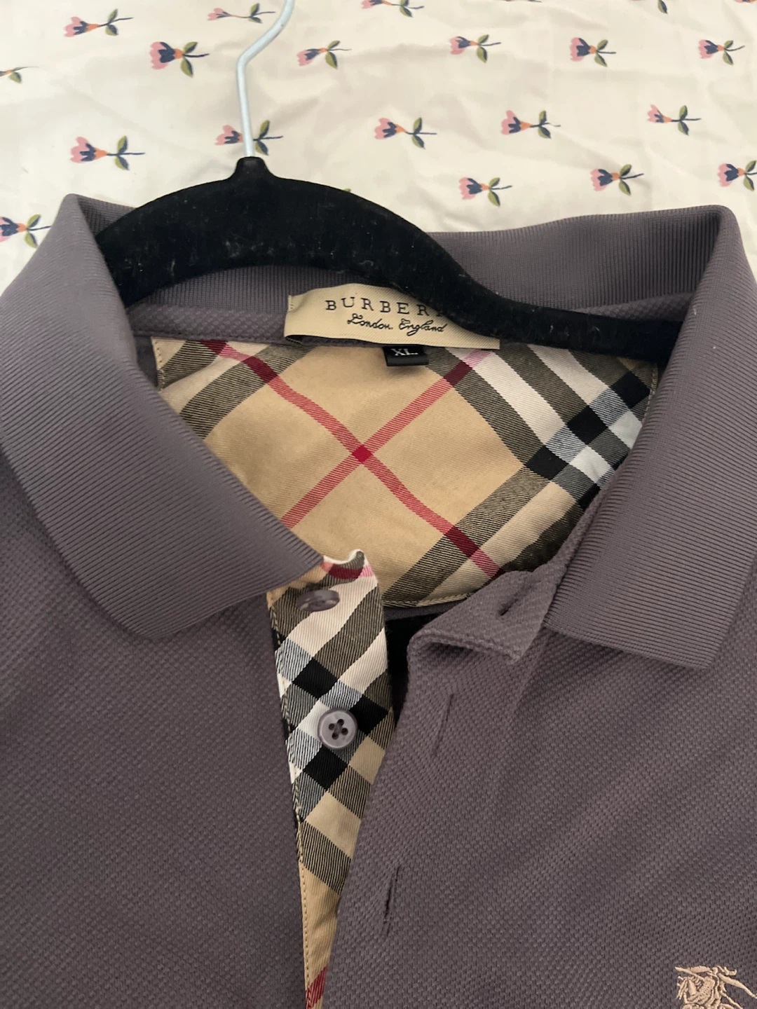Burberry Long Sleeve Polo Gray - photo 2