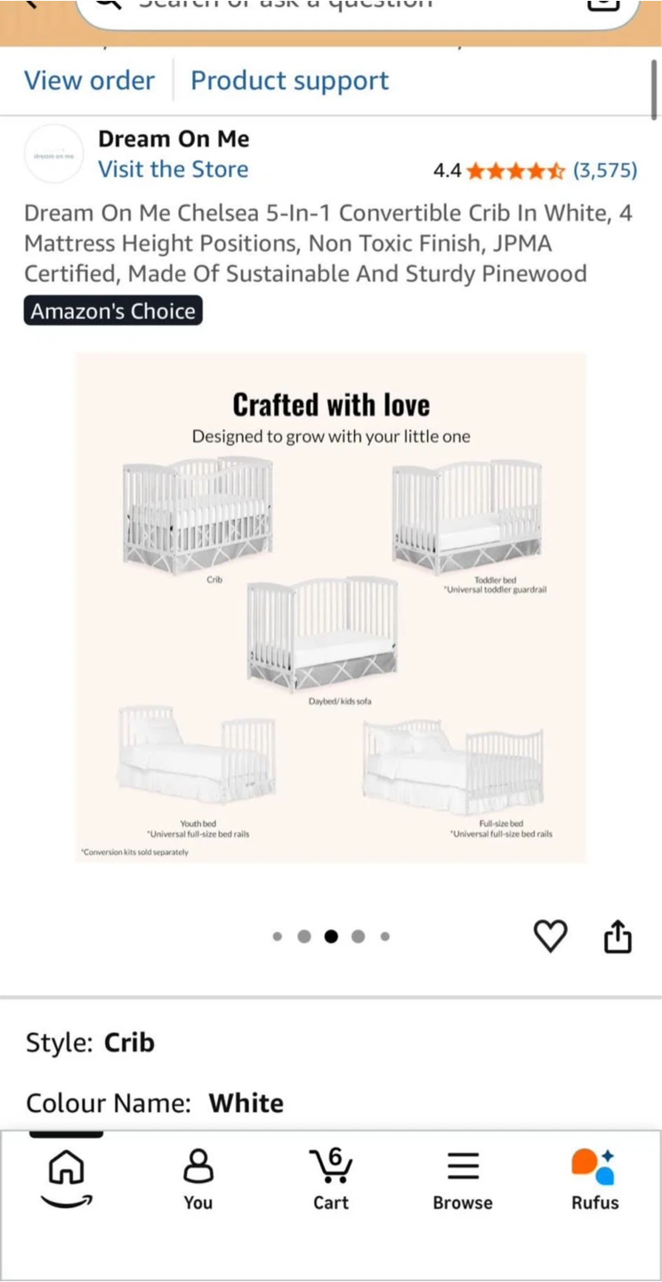 Baby Crib & Mattress - photo 4